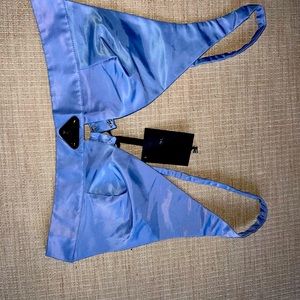 Powder Blue Prada Bralette